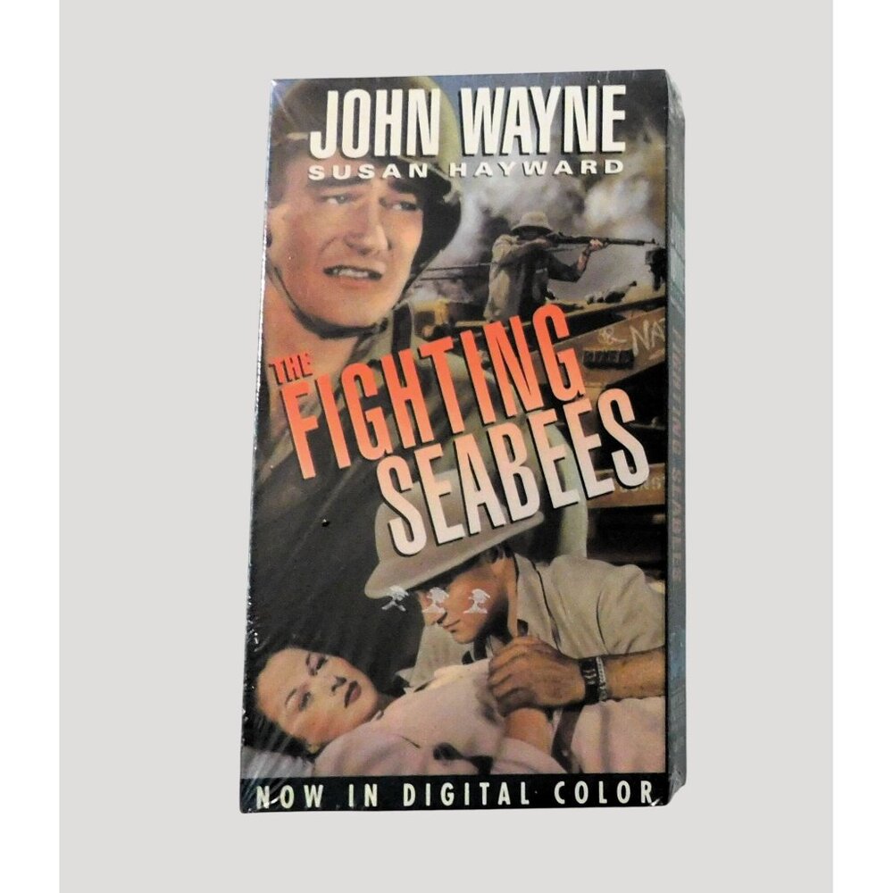 The Fighting Seabees John Wayne Susan Hayward VHS Sealed 1992 Digital Color